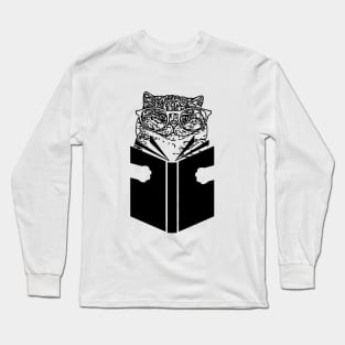 Cat Reading Long Sleeve T-Shirt